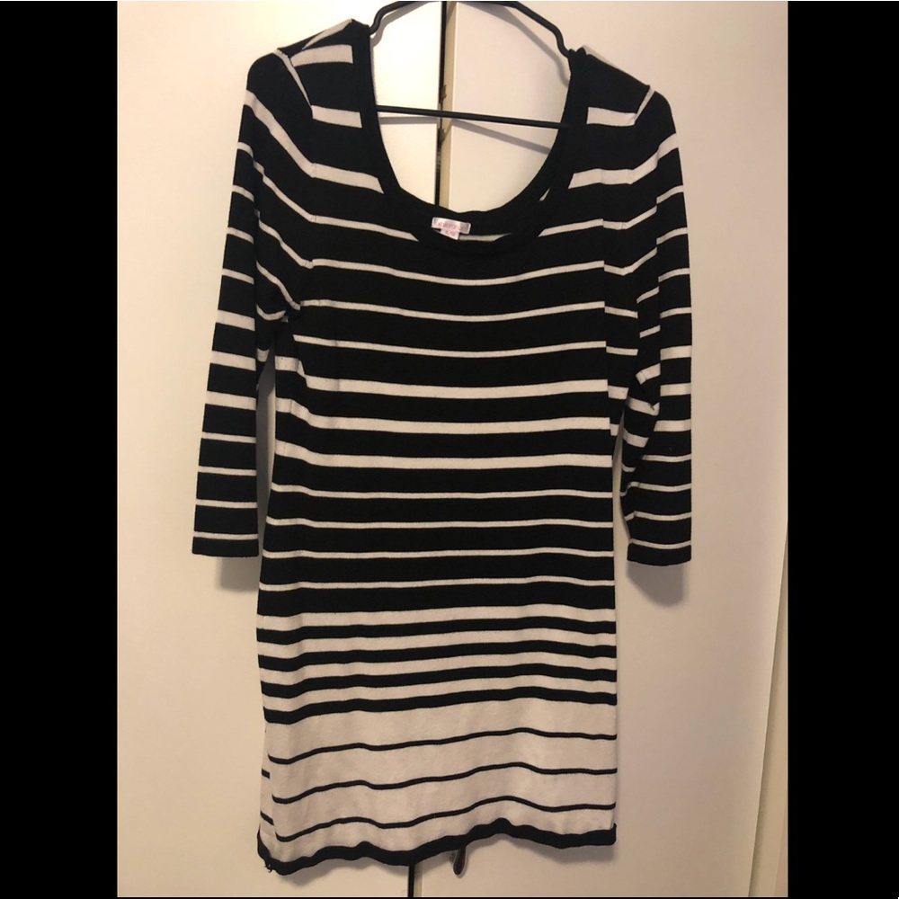Comfy Striped Sweater Dress